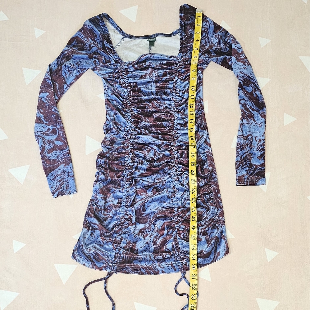 Velvet Ruched Mini Dress - Picture 7 of 13